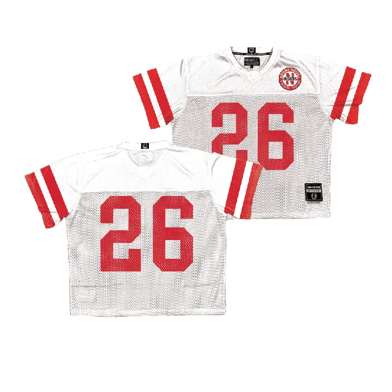 Personalized Football Jerseys For Fans & Players-Nebraska Throwback Football Jersey - Roman Mangini