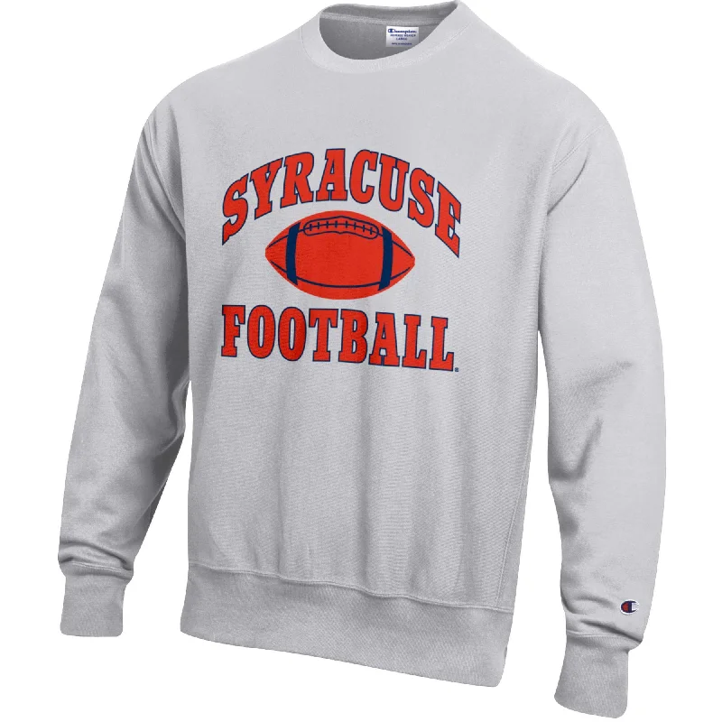 Personalized Football Jerseys For Custom Designs-Champion 2 Color Heavyweight Reverse Weave Football Crew Neck Sweatshirt