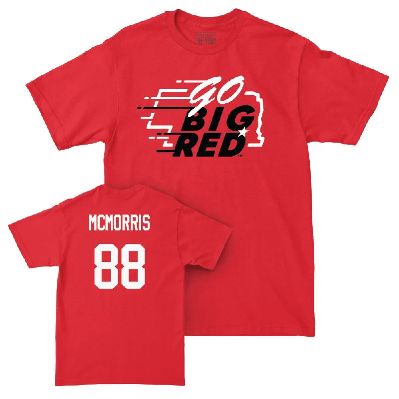 Football Jerseys With Custom Name Tags-Red Football GBR Tee  - Isaiah McMorris