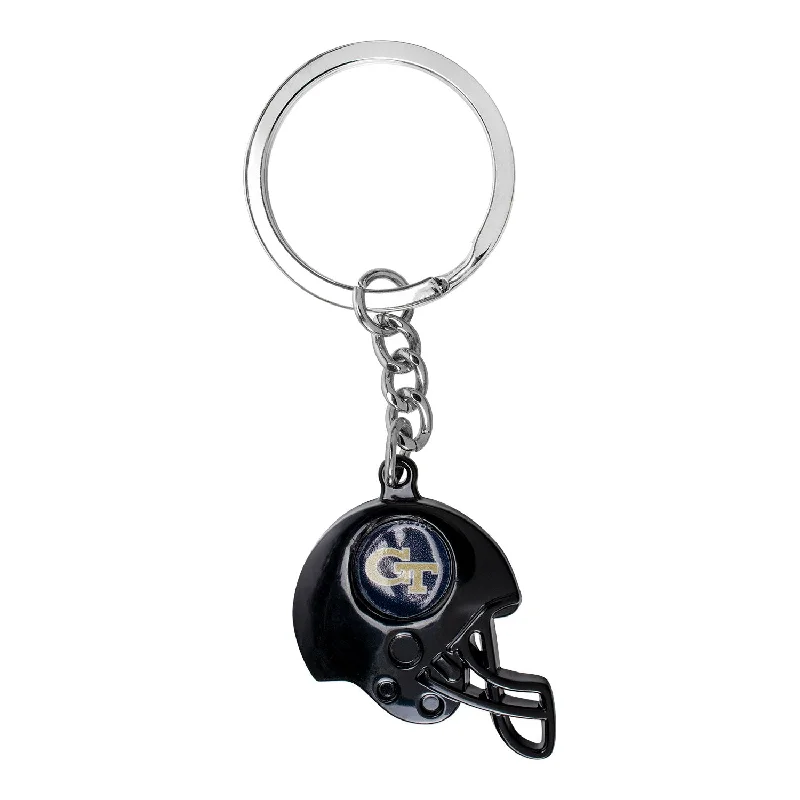 Personalized Football Jerseys For Local Supporters-Georgia Tech Helmet Keychain