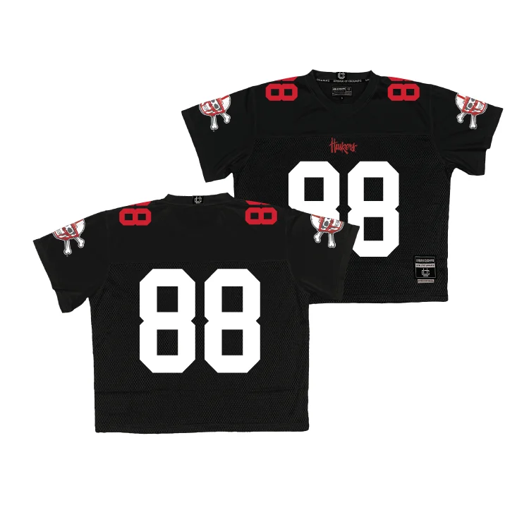 Football Jerseys With Custom Designs-Nebraska Throwback Black Football Jersey - Isaiah McMorris