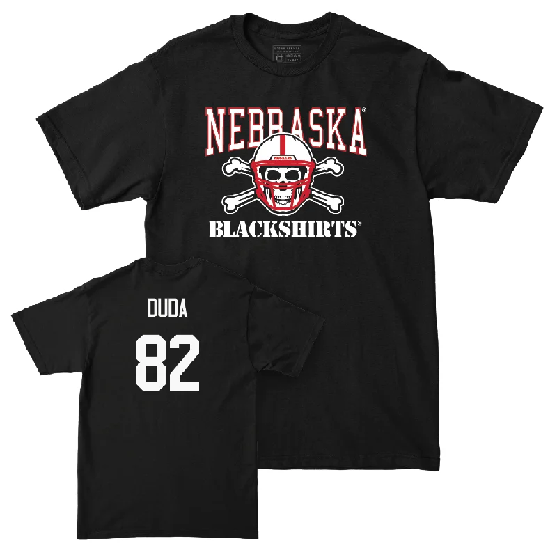 Custom Football Jerseys For Local Players-Football Black Blackshirts Tee  - Ethan Duda