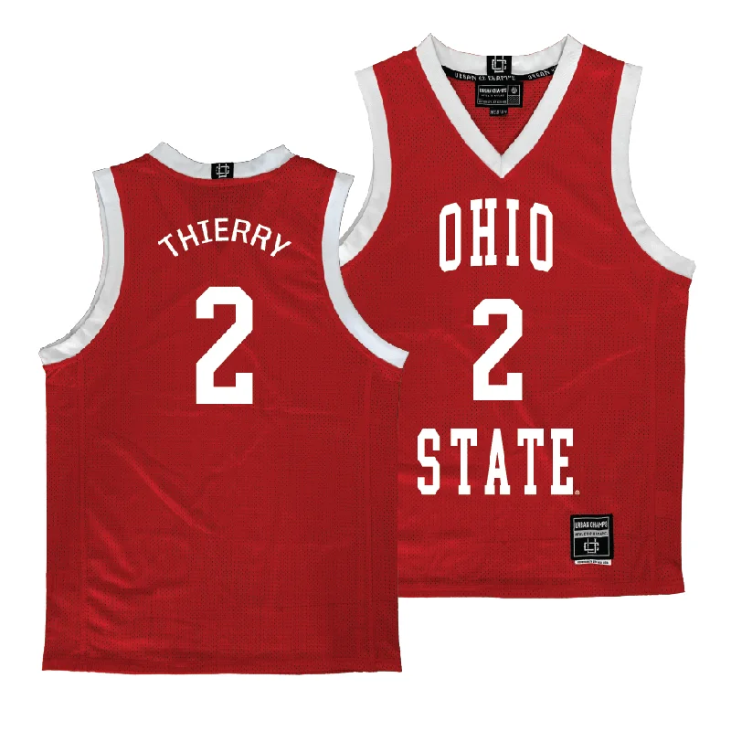 Custom Basketball Jerseys For Major Events-Ohio State Women's Red Basketball Jersey - Taylor Thierry