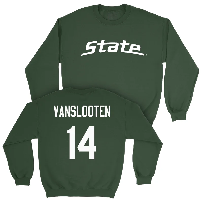 Custom Basketball Jerseys For Summer Leagues-Green Women's Basketball State Crew  - Grace VanSlooten