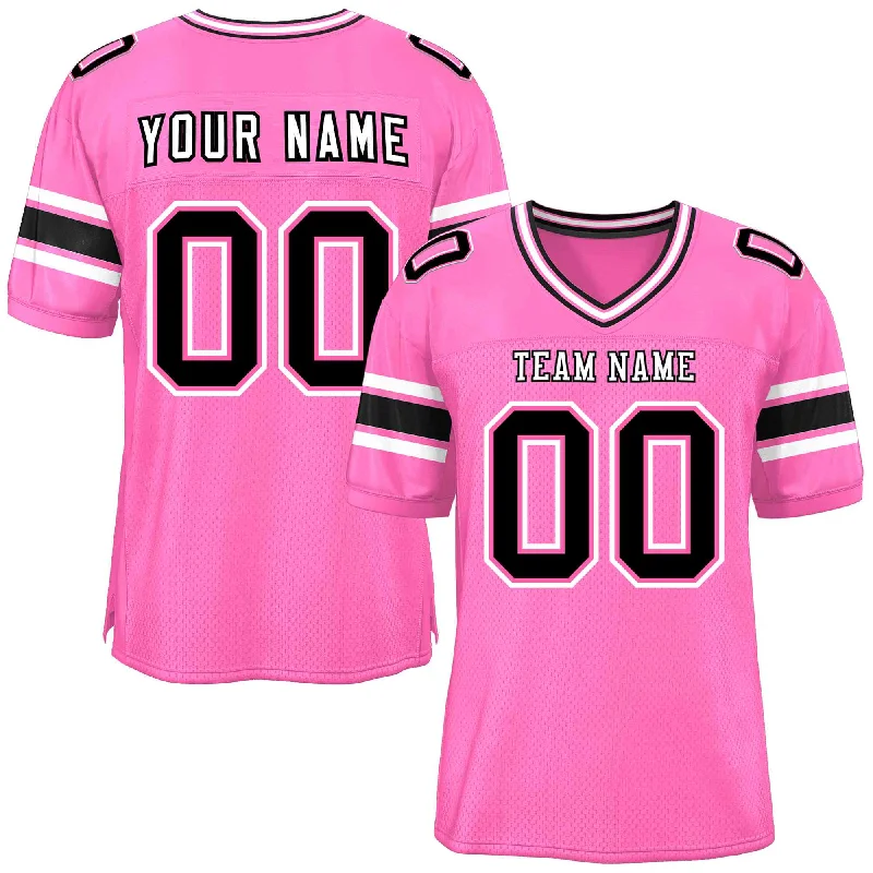 Football Jerseys With Team Logos & Custom Names-Custom Pink Personalized Classic Authentic Football Jersey