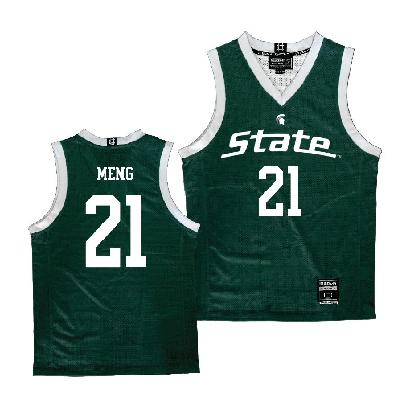 Basketball Jerseys With Custom Text-Green Women's Basketball Michigan State Jersey - Mary Meng