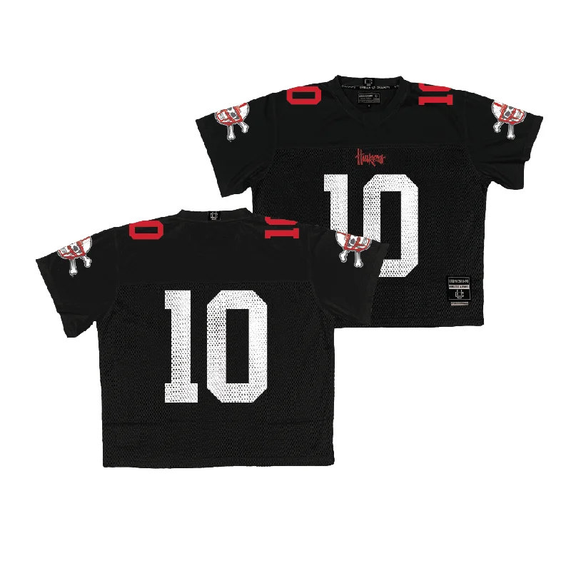 Football Jerseys For Custom Team Wear-Nebraska Throwback Black Football Jersey - Heinrich Haarberg