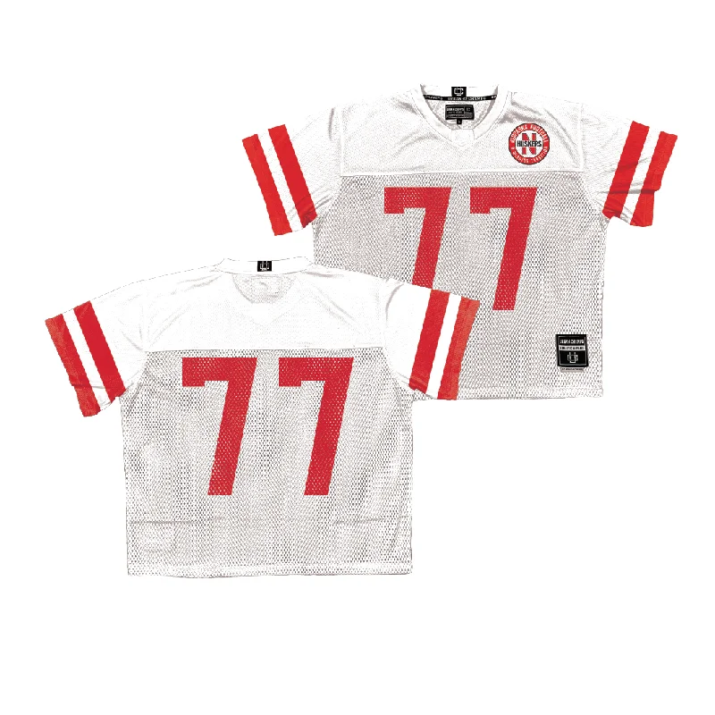 Personalized Football Jerseys For Fundraisers-Nebraska Throwback Football Jersey - Gunnar Gottula