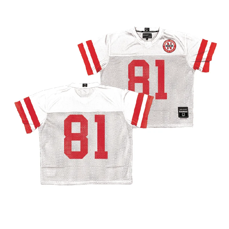 Custom Football Jerseys For Regional Competitions-Nebraska Throwback Football Jersey   - Hayes Miller