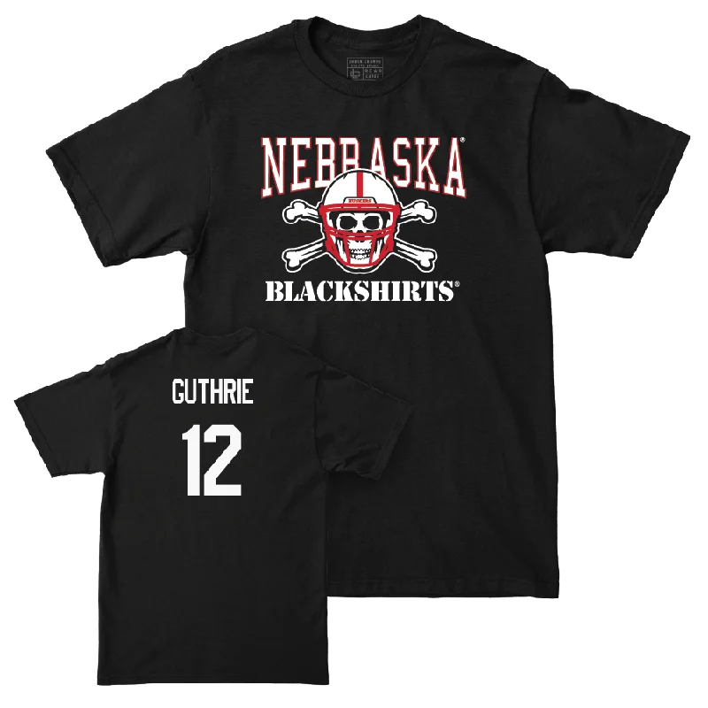 Personalized Football Jerseys For Off-Field Wear-Football Black Blackshirts Tee  - Rex Guthrie