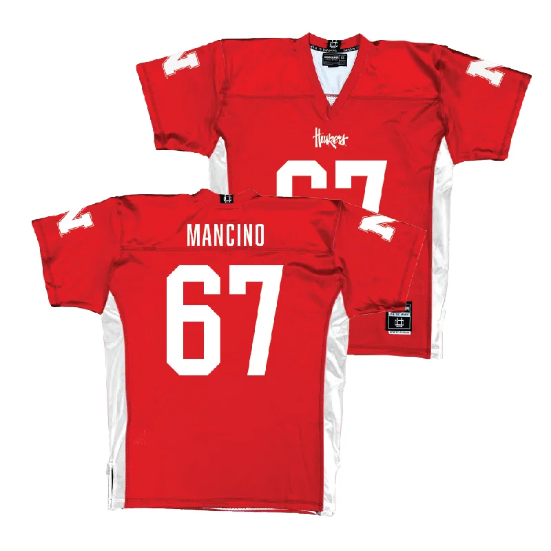 Personalized Football Jerseys For Teams-Red Nebraska Football Jersey - Joey Mancino