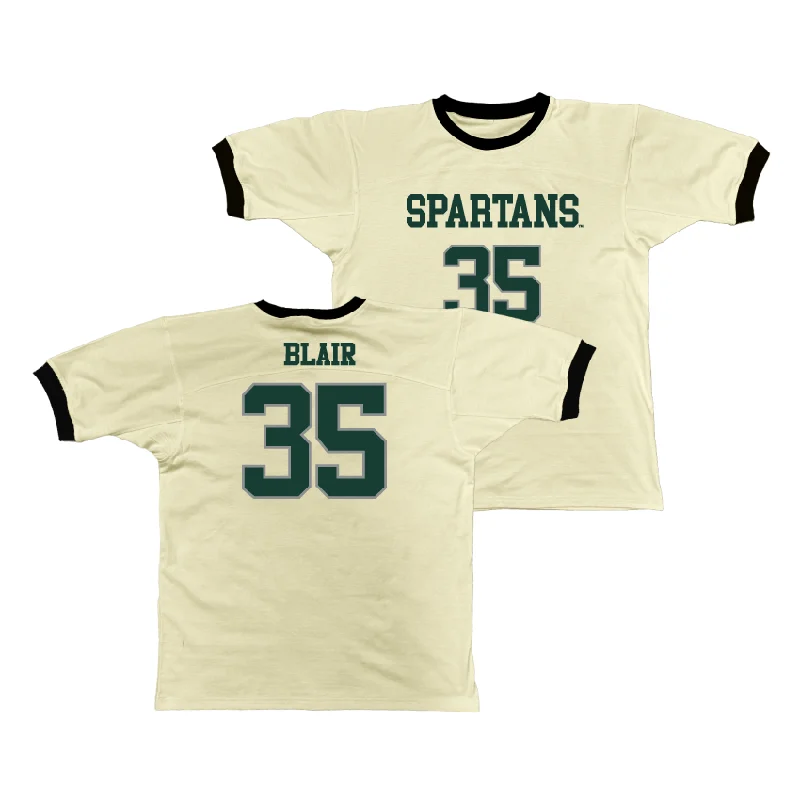 Custom Basketball Jerseys For Major Events-MSU Retro Ringer Tee - Kennedy Blair