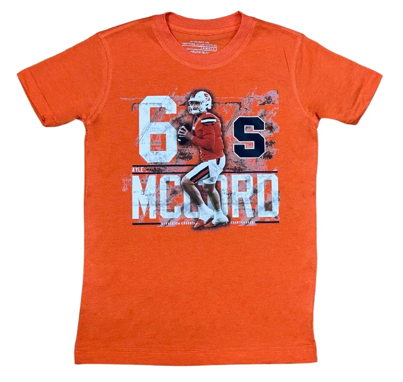 Personalized Football Jerseys For Team Traditions-Colosseum Youth Syracuse Kyle McCord Tee