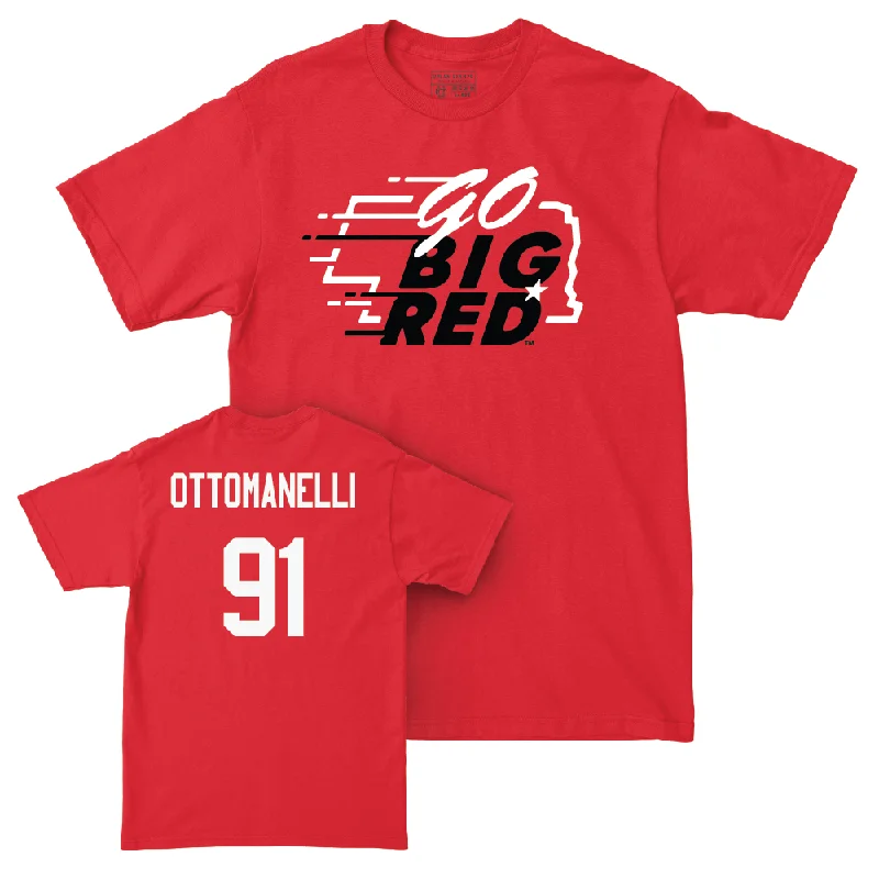 Football Jerseys For Local Leagues-Red Football GBR Tee  - Nico Ottomanelli