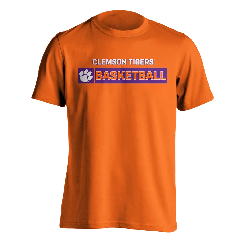 Personalized Basketball Jerseys For Special Gifts-Clemson Tigers Basketball Tee | Dri Fit