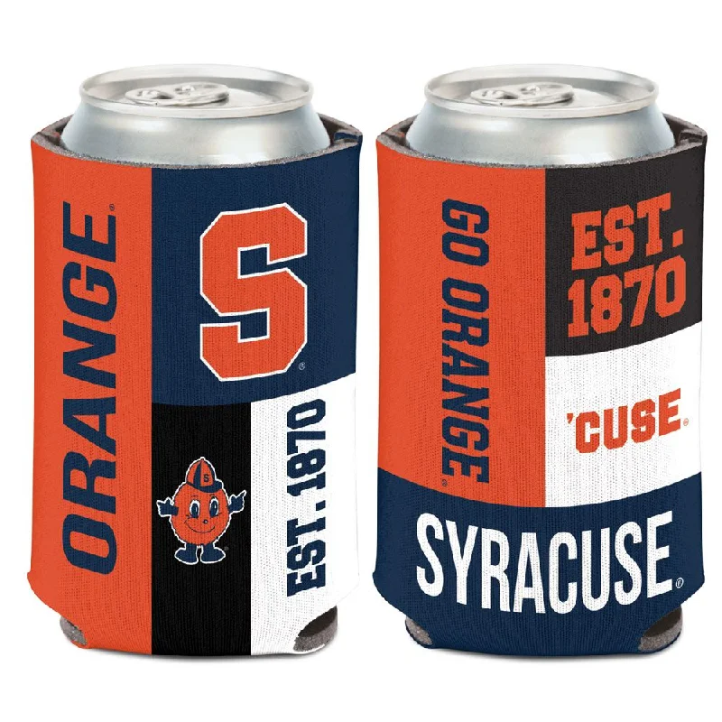 Custom Football Jerseys For Award Ceremonies-Wincraft Syracuse Est. 1870 2-Sided Can Cooler