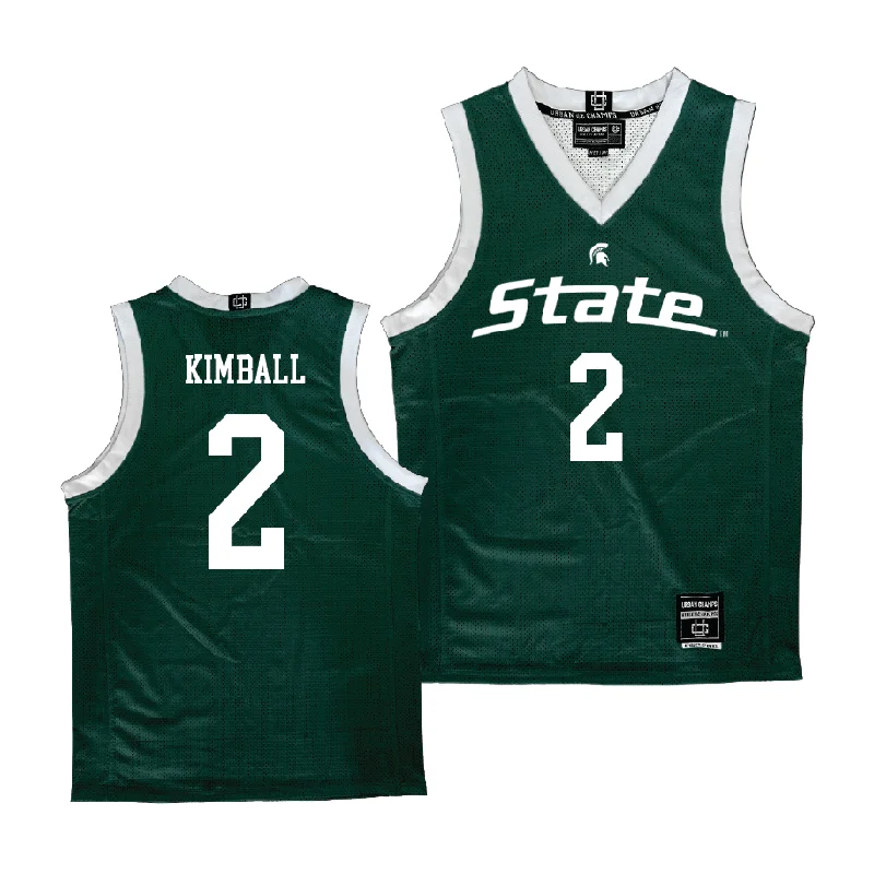 Custom Basketball Jerseys-Green Women's Basketball Michigan State Jersey - Abbey Kimball