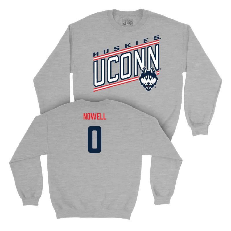 Basketball Jerseys With Custom Colors-Sport Grey Men's Basketball Vintage Crewneck  - Ahmad Nowell