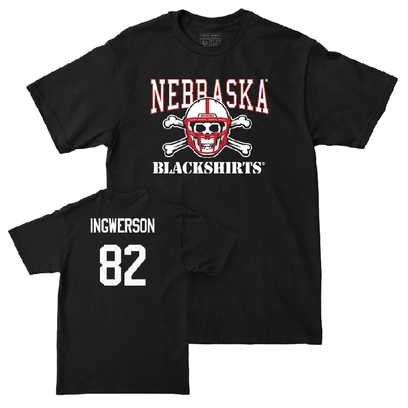 Football Jerseys With Custom Back Designs-Football Black Blackshirts Tee  - Eric Ingwerson