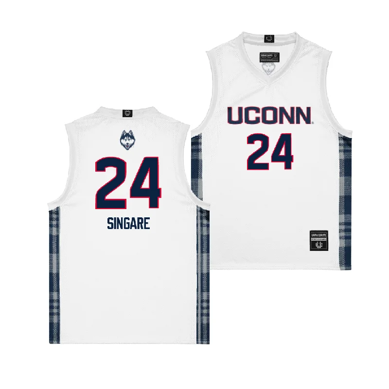 Custom Basketball Jerseys For Supporter Gifts-EXCLUSIVE: UConn Winter Edition Basketball Jersey - Youssouf Singare | #24