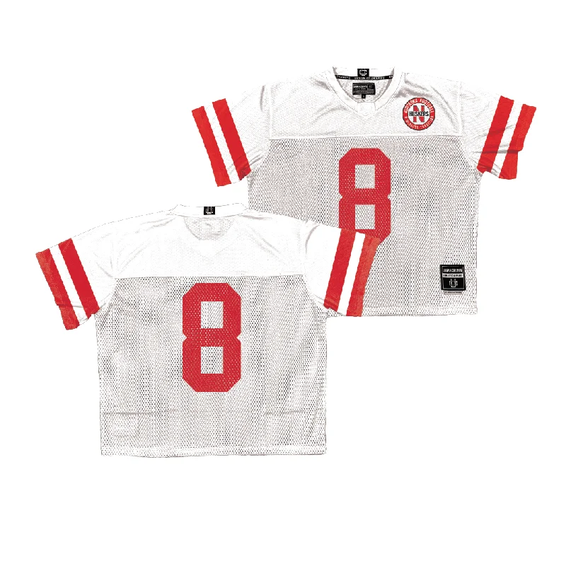 Custom Football Jerseys For Charity Events-Nebraska Throwback Football Jersey - Deshon Singleton