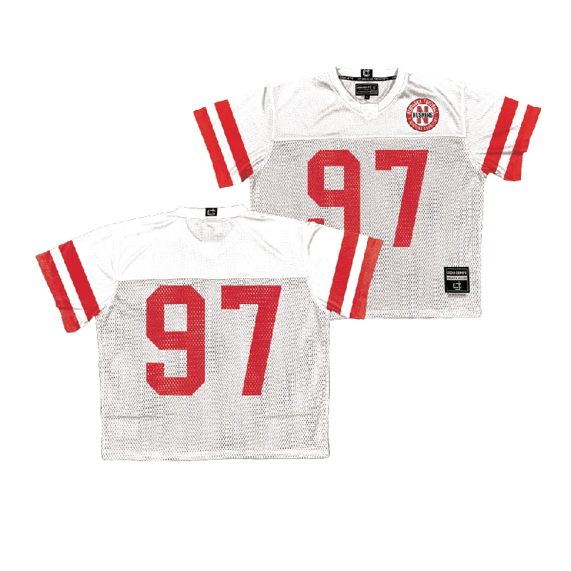 Custom Football Jerseys For Player Recognition-Nebraska Throwback Football Jersey   - Keona Davis