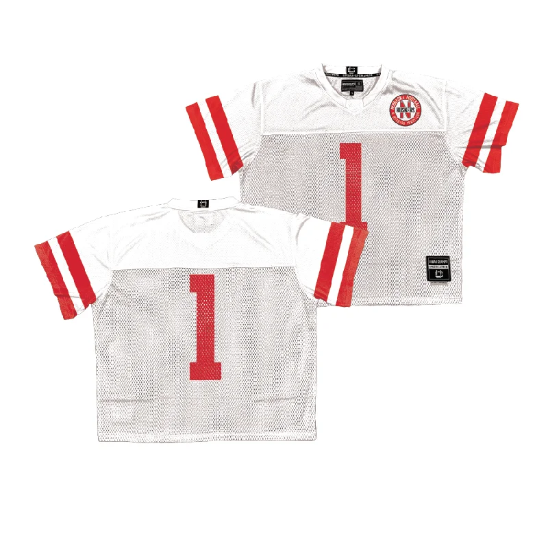 Personalized Football Jerseys For Group Custom Orders-Nebraska Throwback Football Jersey   - Jimari Butler