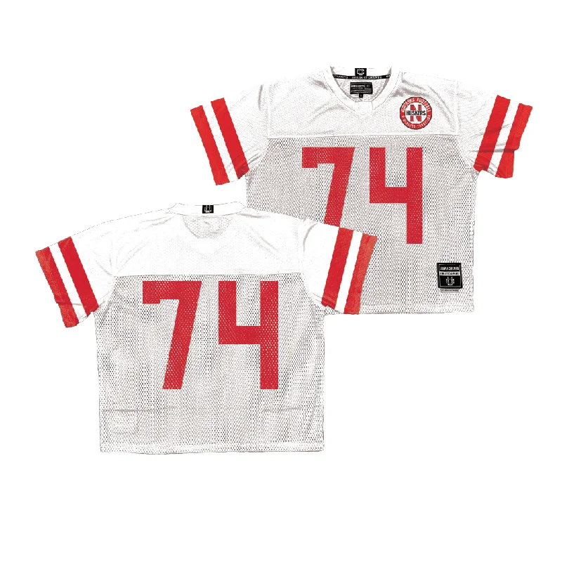 Football Jerseys For Local Leagues-Nebraska Throwback Football Jersey - Brock Knutson