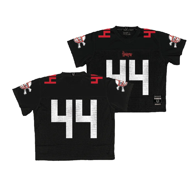 Football Jerseys For Professional Events-Nebraska Throwback Black Football Jersey - Luke Lindenmeyer