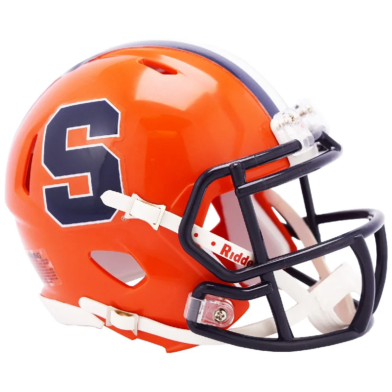 Custom Football Jerseys For Special League Events-Riddell Full Size Syracuse Football Helmet