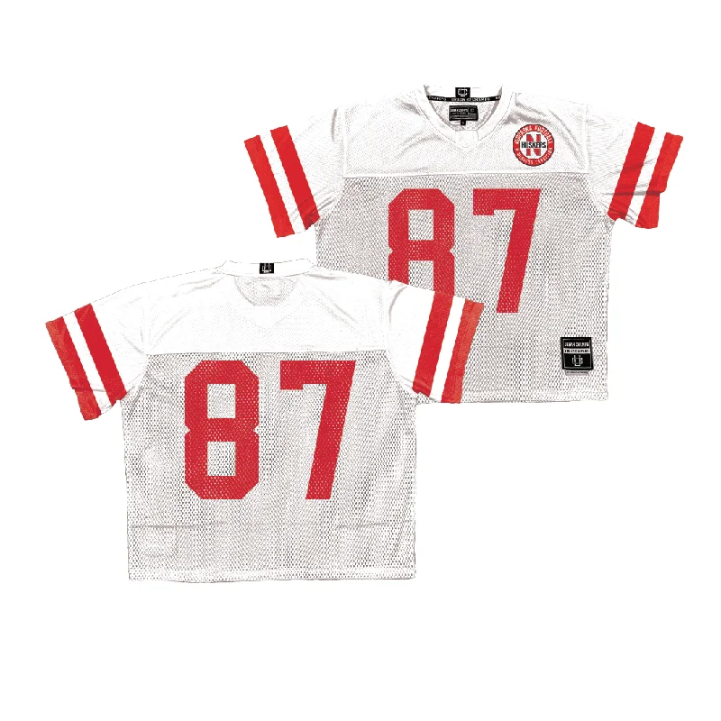 Personalized Football Jerseys For Birthday Gifts-Nebraska Throwback Football Jersey - Nate Boerkircher