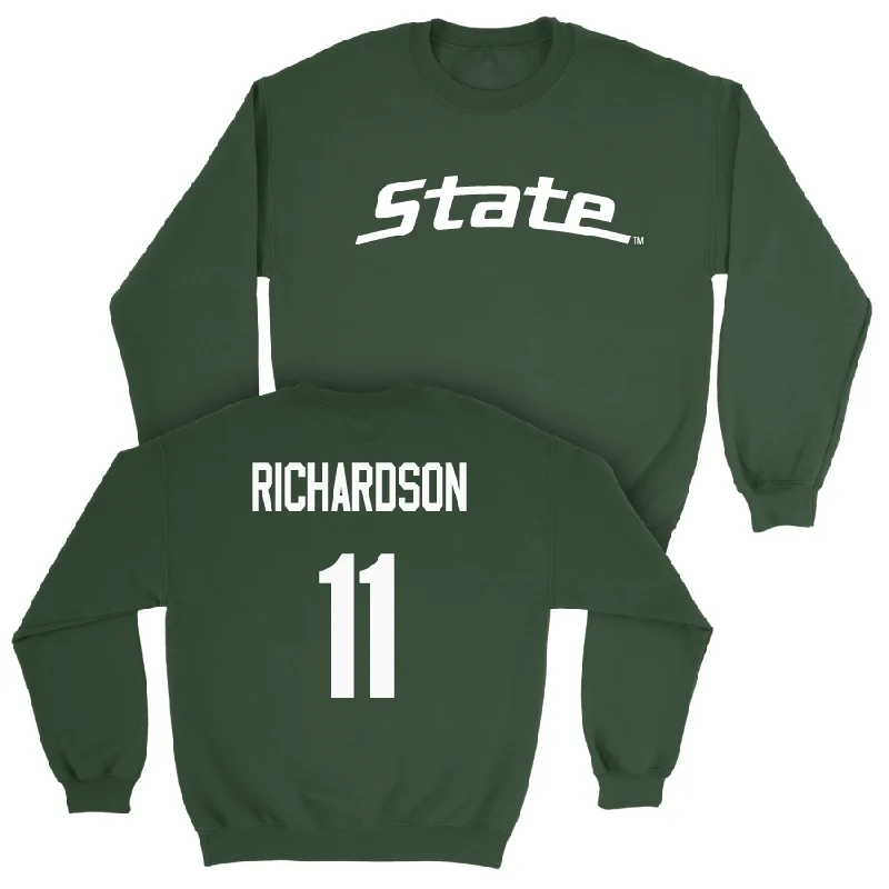 Custom Basketball Jerseys For Special Occasions-Green Men's Basketball State Crew   - Jase Richardson