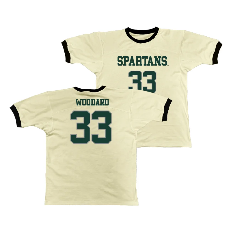 Personalized Basketball Jerseys For Large Groups-MSU Retro Ringer Tee - Juliann Woodard