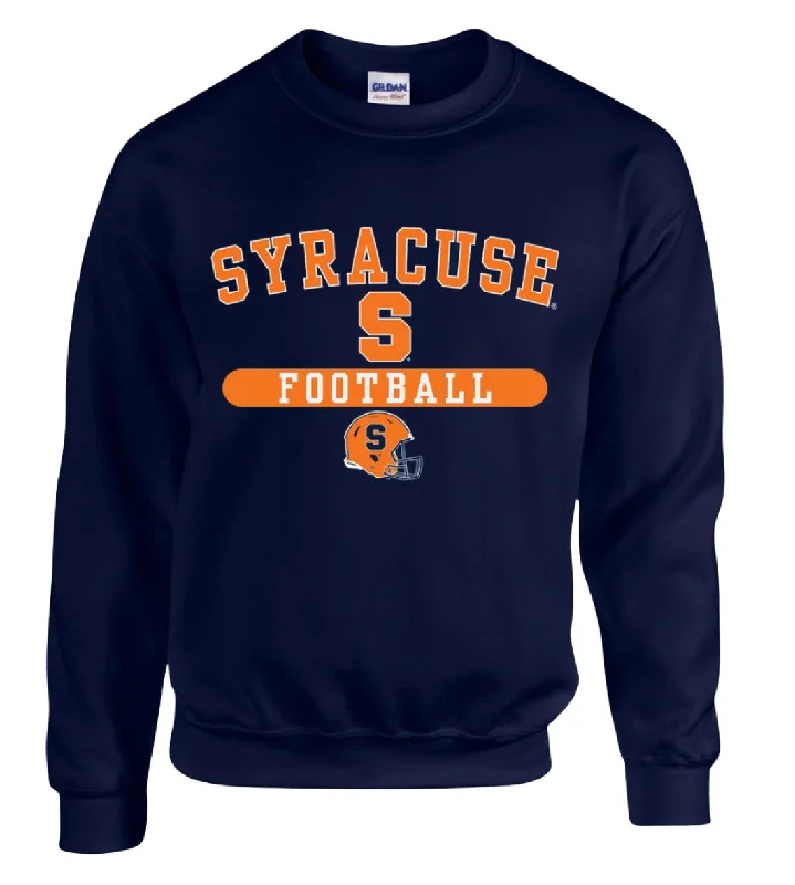 Personalized Football Jerseys For Community Teams-Syracuse Football Pill Crew Neck Sweatshirt