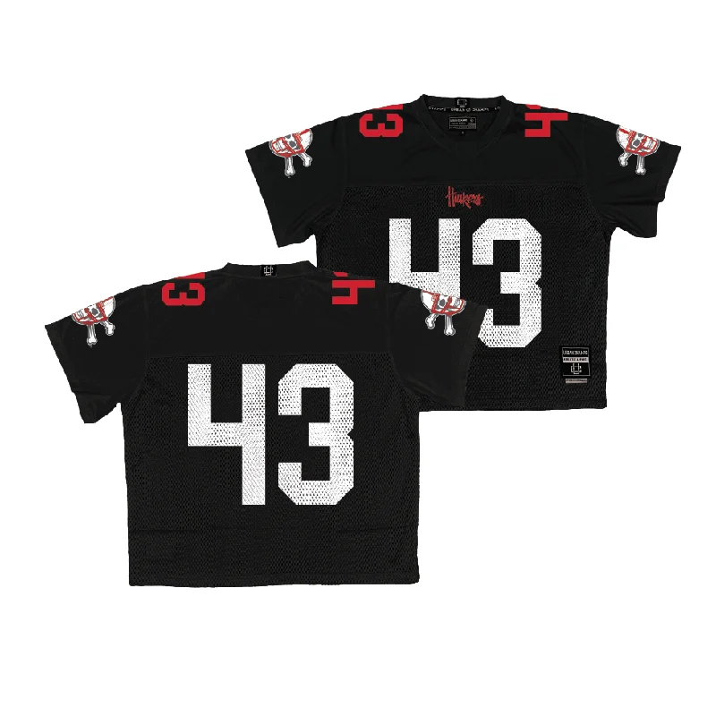 Personalized Football Jerseys For Local Supporters-Nebraska Throwback Black Football Jersey - Michael Booker III