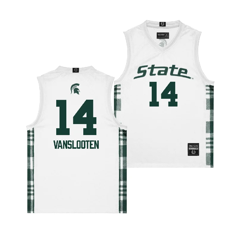 Basketball Jerseys For Youth Camps & Leagues-EXCLUSIVE: MSU Winter Edition Basketball Jersey  - Grace VanSlooten