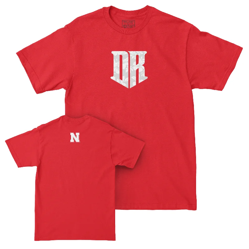 Football Jerseys With Team Logos & Custom Names-EXCLUSIVE RELEASE: Dylan Raiola Logo Red Tee