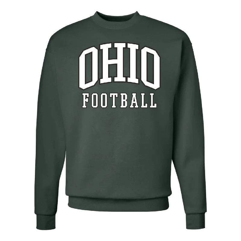 Football Jerseys For Fun League Competitions-Ohio Football Dark Green Basic Sweatshirt