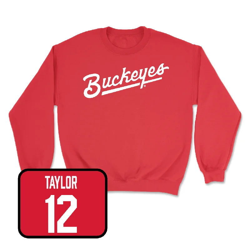 Personalized Basketball Jerseys For College Spirit-Red Women's Basketball Script Crew - Kaia Henderson