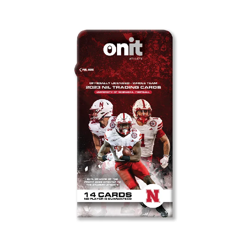 Custom Football Jerseys For Holiday Gifts-University of Nebraska® NIL Football - 2023 Trading Cards - Single Pack