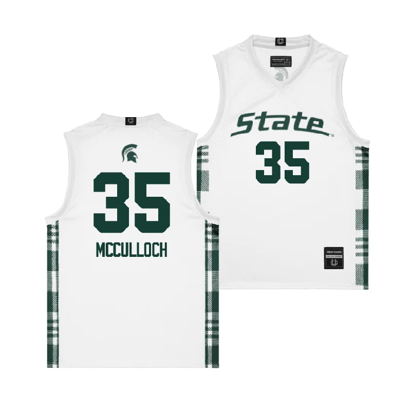 Custom Basketball Jerseys For Sports Conferences-EXCLUSIVE: MSU Winter Edition Basketball Jersey  - Jesse McCulloch