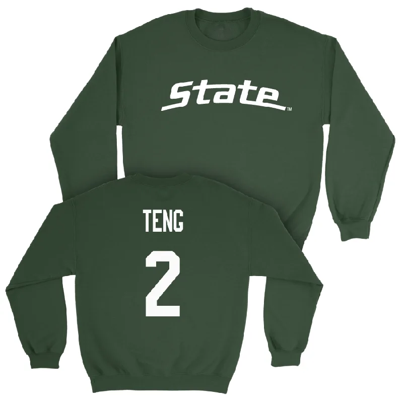 Custom Basketball Jerseys For Youth Competitions-Green Men's Basketball State Crew   - Kur Teng