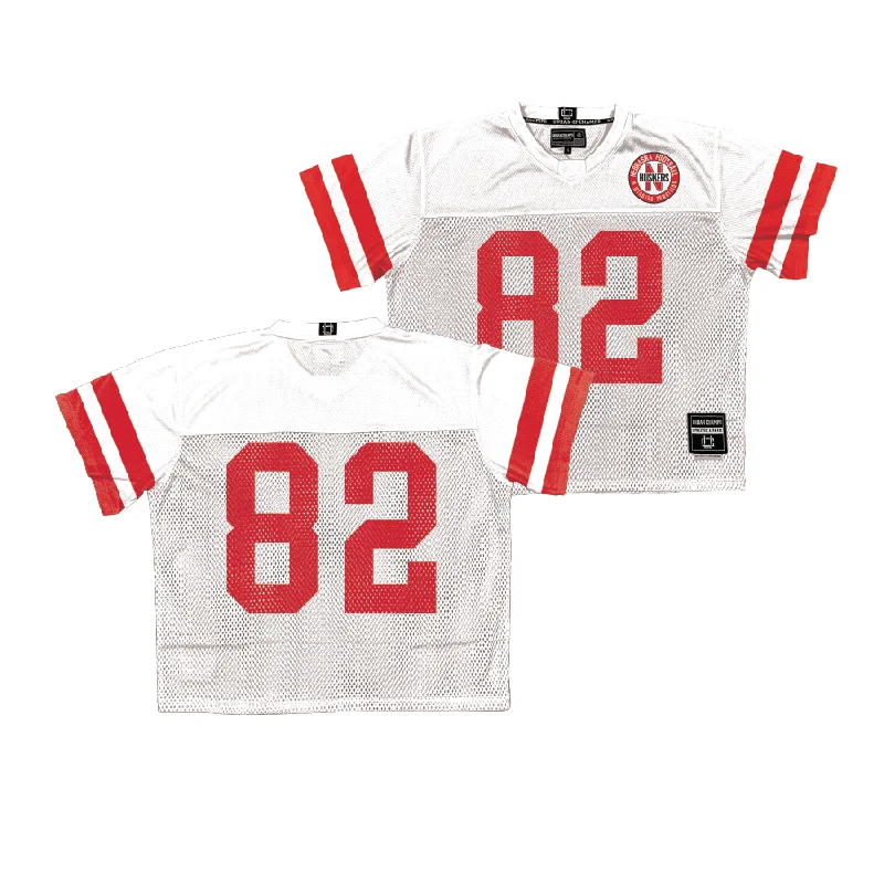 Personalized Football Jerseys For Teams-Nebraska Throwback Football Jersey   - Eric Ingwerson