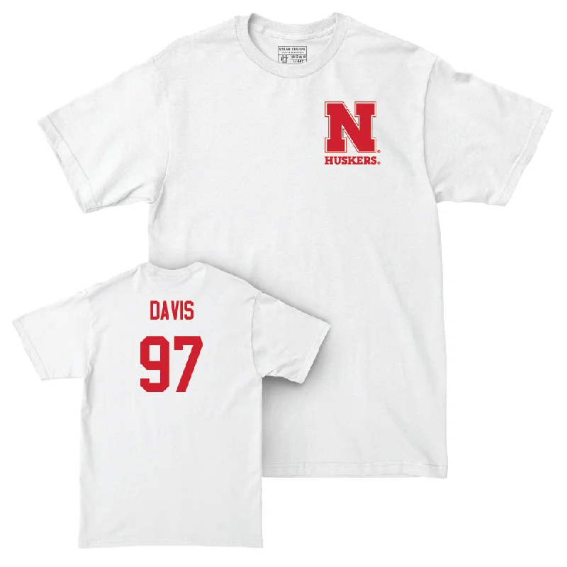 Football Jerseys With Custom Team Designs-Football White Comfort Colors Tee  - Keona Davis