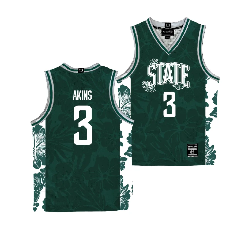 Personalized Basketball Jerseys For High School Teams-EXCLUSIVE: Michigan State Maui Men's Basketball Jersey - Jaden Akins