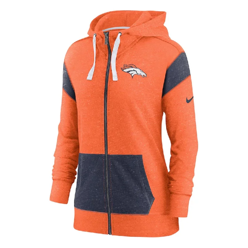 Football Jerseys With Player Customization Options-NFL - Women's Denver Broncos Lightweight Full Zip Hoodie (NKZP 079K 8W 0ZA)