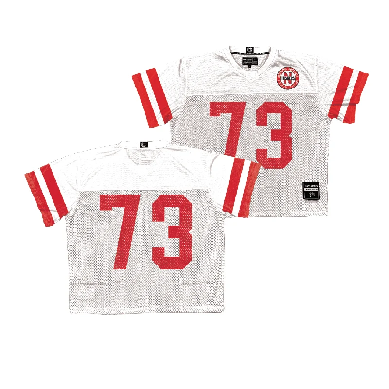 Custom Football Jerseys For International Tournaments-Nebraska Throwback Football Jersey - David Borchers