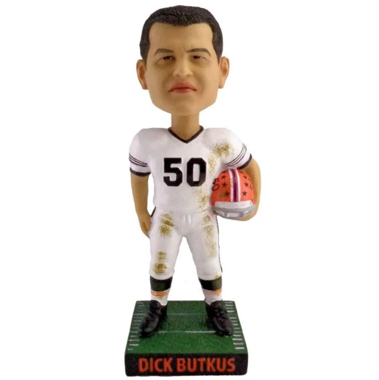 Custom Football Jerseys For Team Fundraisers-Illini Legends Collectibles - Dick Butkus Bobblehead