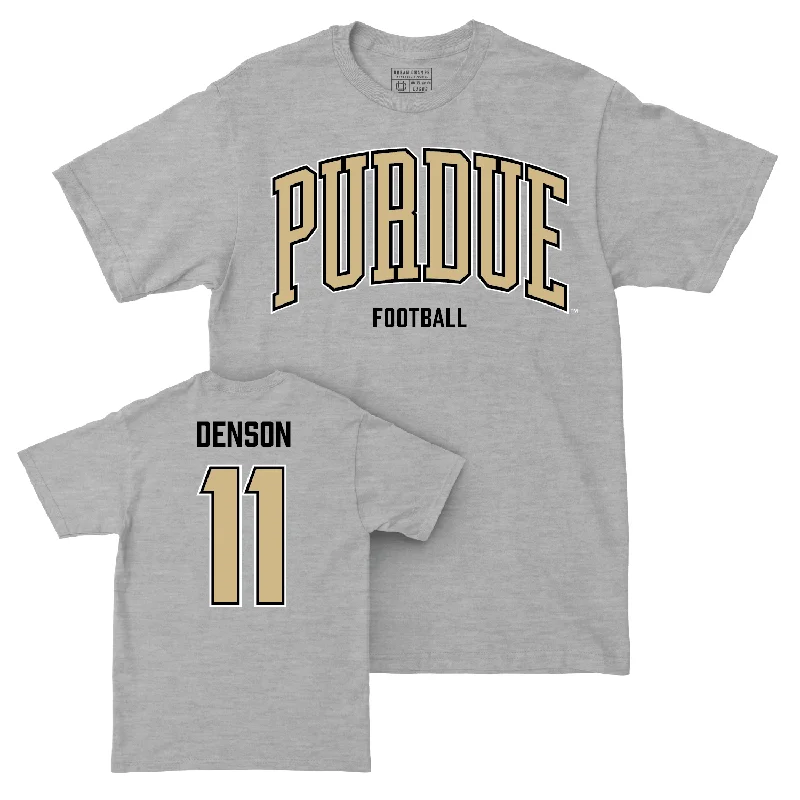 Custom Football Jerseys-Football Sport Grey Arch Tee - Tee Denson | #11