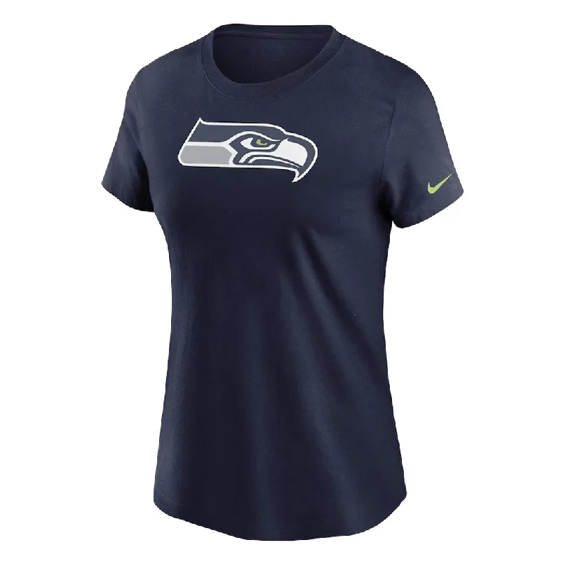 Custom Football Jerseys For Team Fundraisers-NFL - Women's Seattle Seahawks Logo Essential T-Shirt (NKAF 41S 78 CM4)